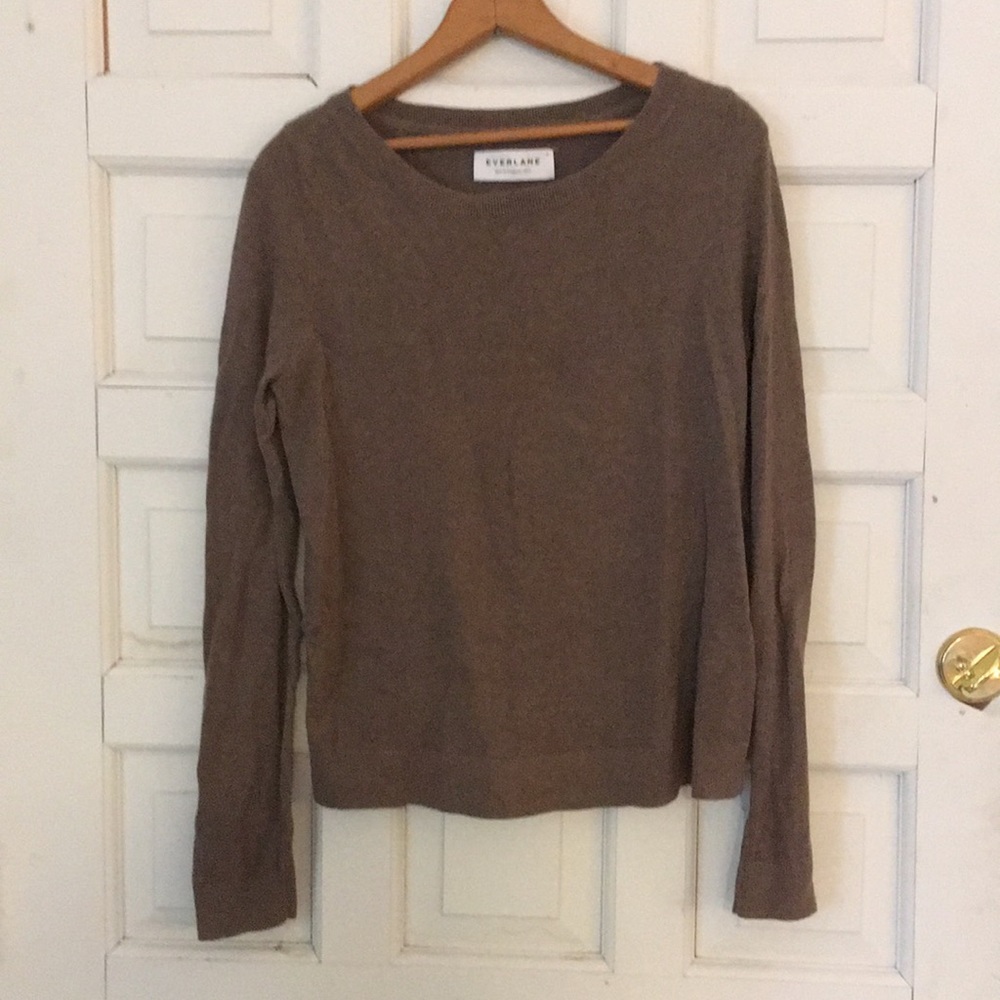 Everlane light cotton cashmere sweater